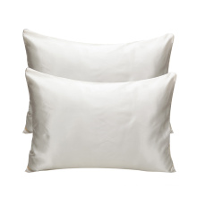 White Luxury Satin Polyester Fabric Bedroom Pillow Covers